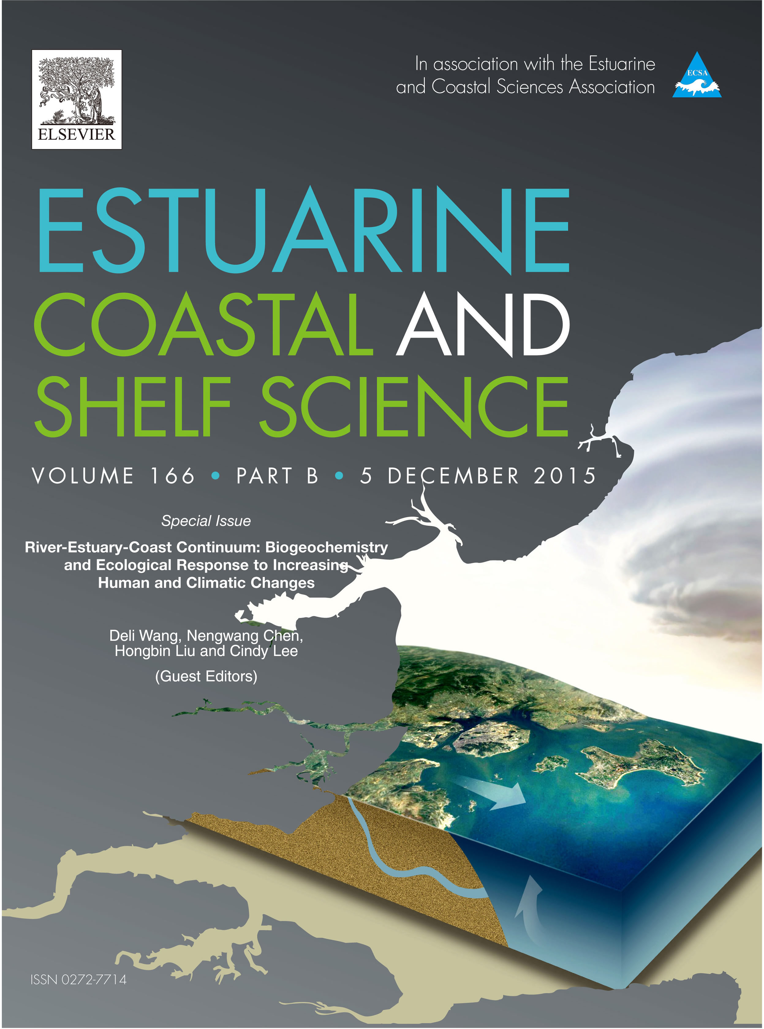 流域-河口-近海研究团队在Estuarine Coastal and Shelf Science期刊上组织专刊